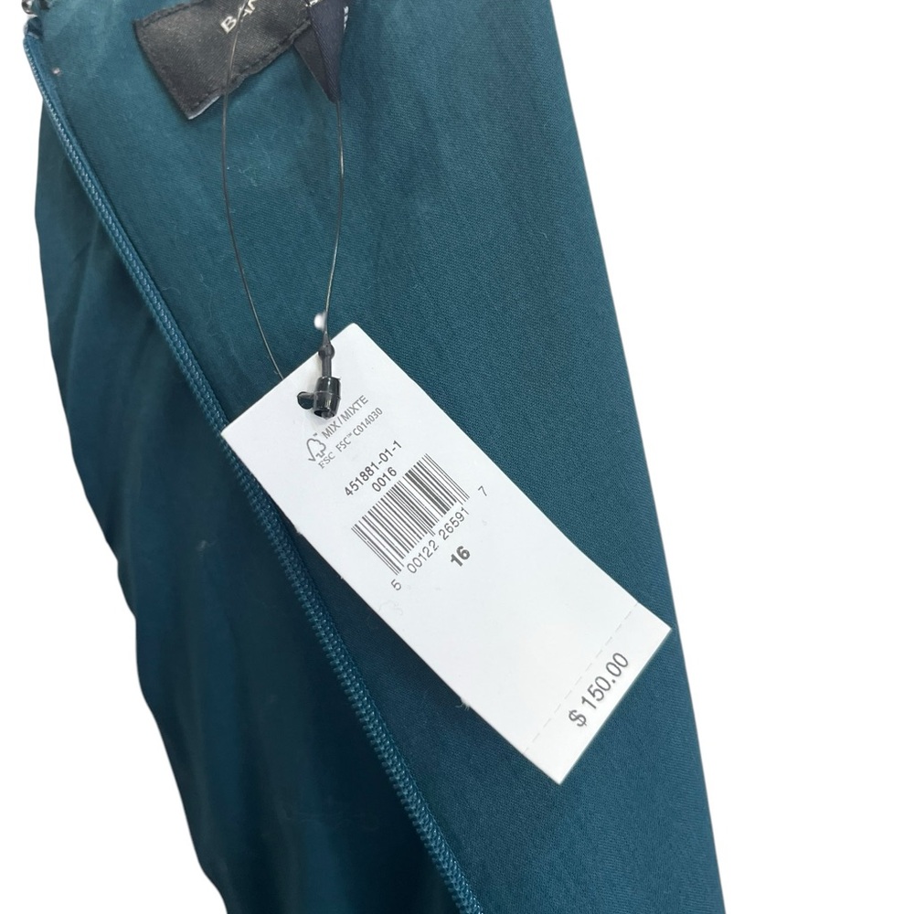 NWT Banana Republic SL Voile Wrap Maxi Dress Deep Sea Teal Size 16 - Picture 11 of 14